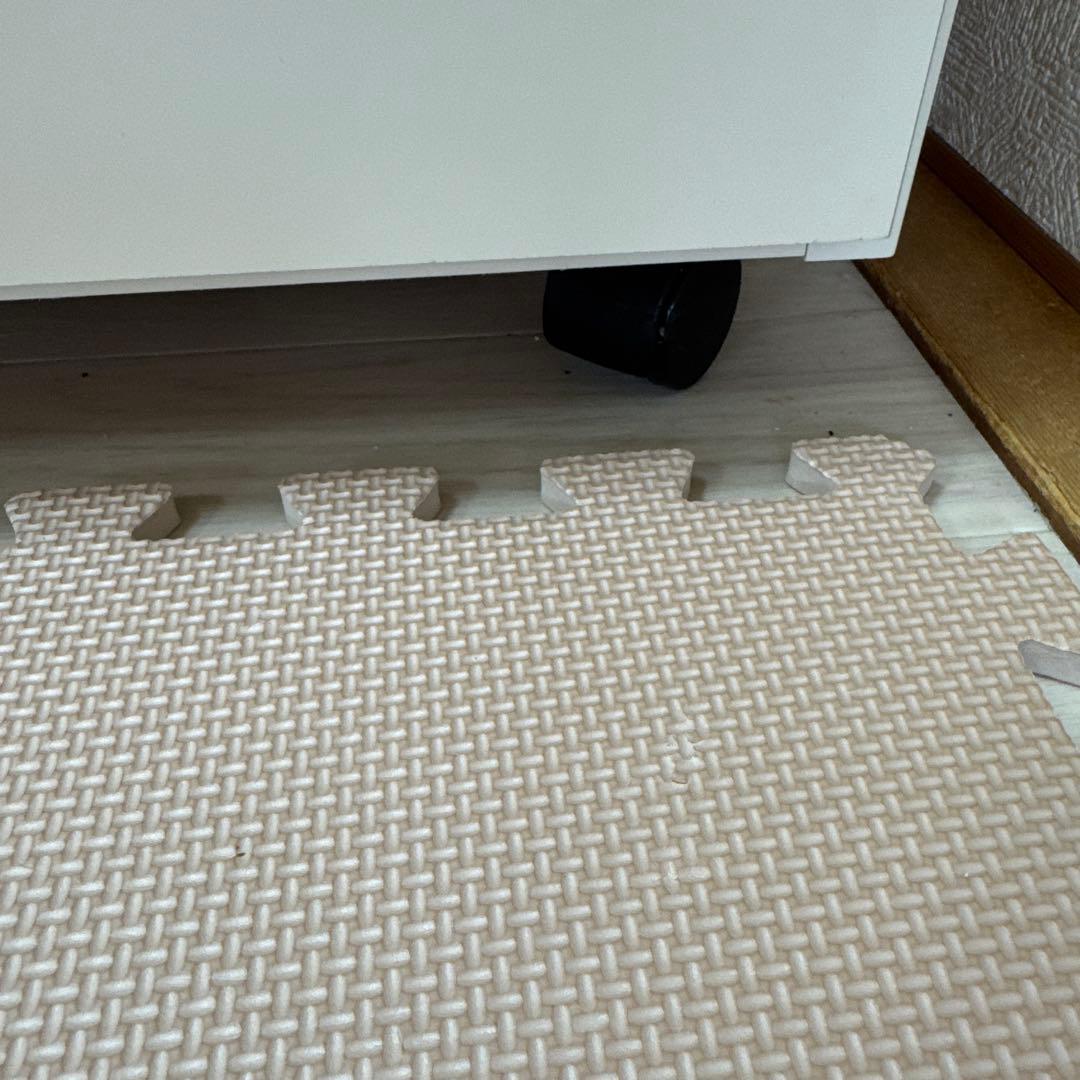 キッチンカウンター　ホワイト　引き出し　コンセント付き【引き取り限定】