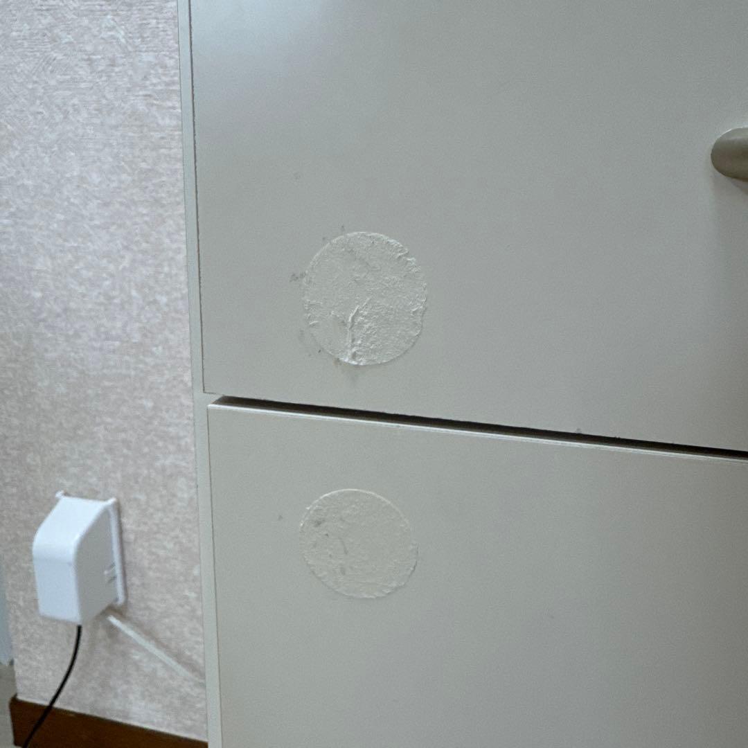 キッチンカウンター　ホワイト　引き出し　コンセント付き【引き取り限定】