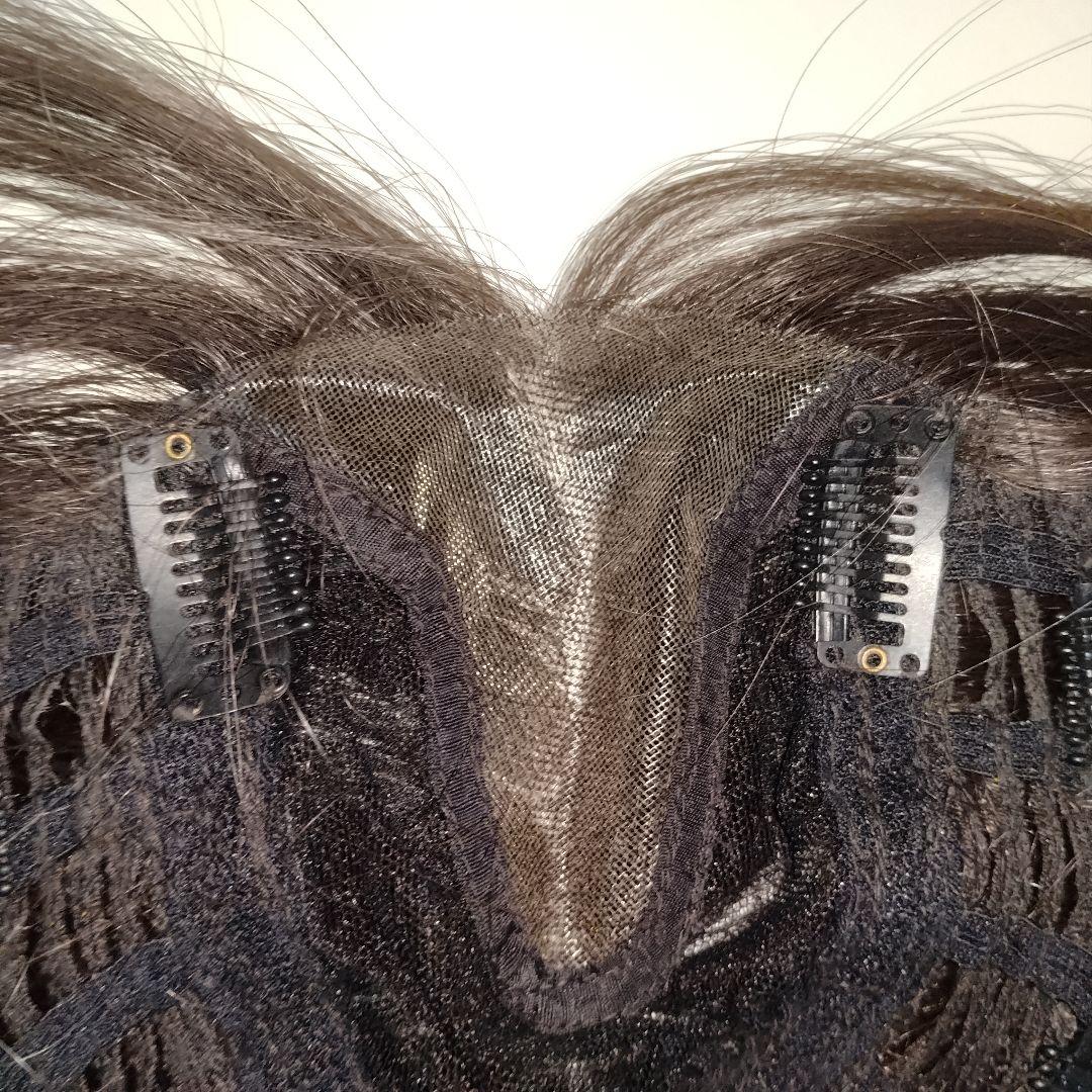 【PinkAge】手植えトップカバーサイドバングルーズCカール★ダークブラウン