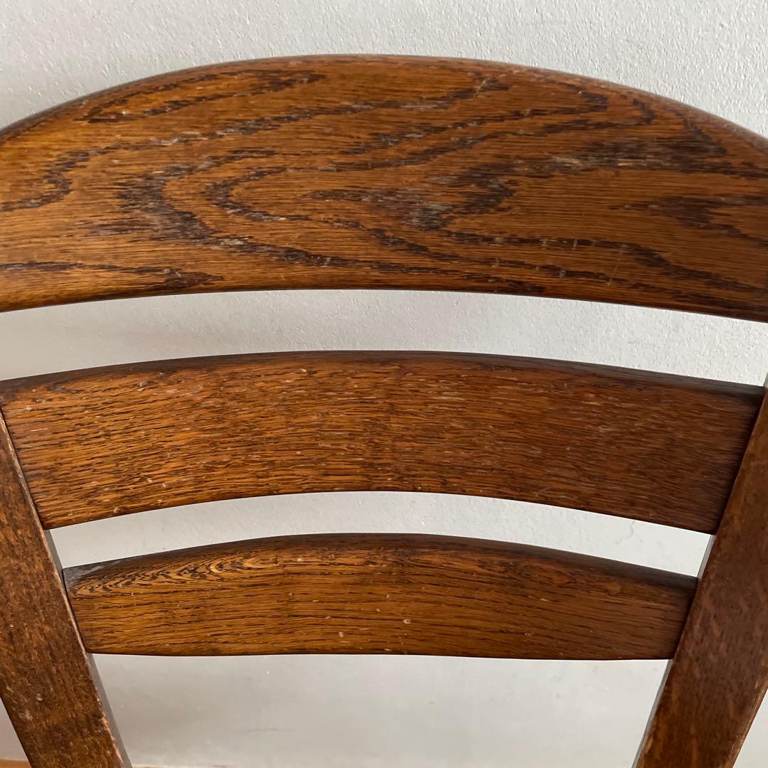 オランダ家具　ダイニングチェア　オーク材　無垢材
