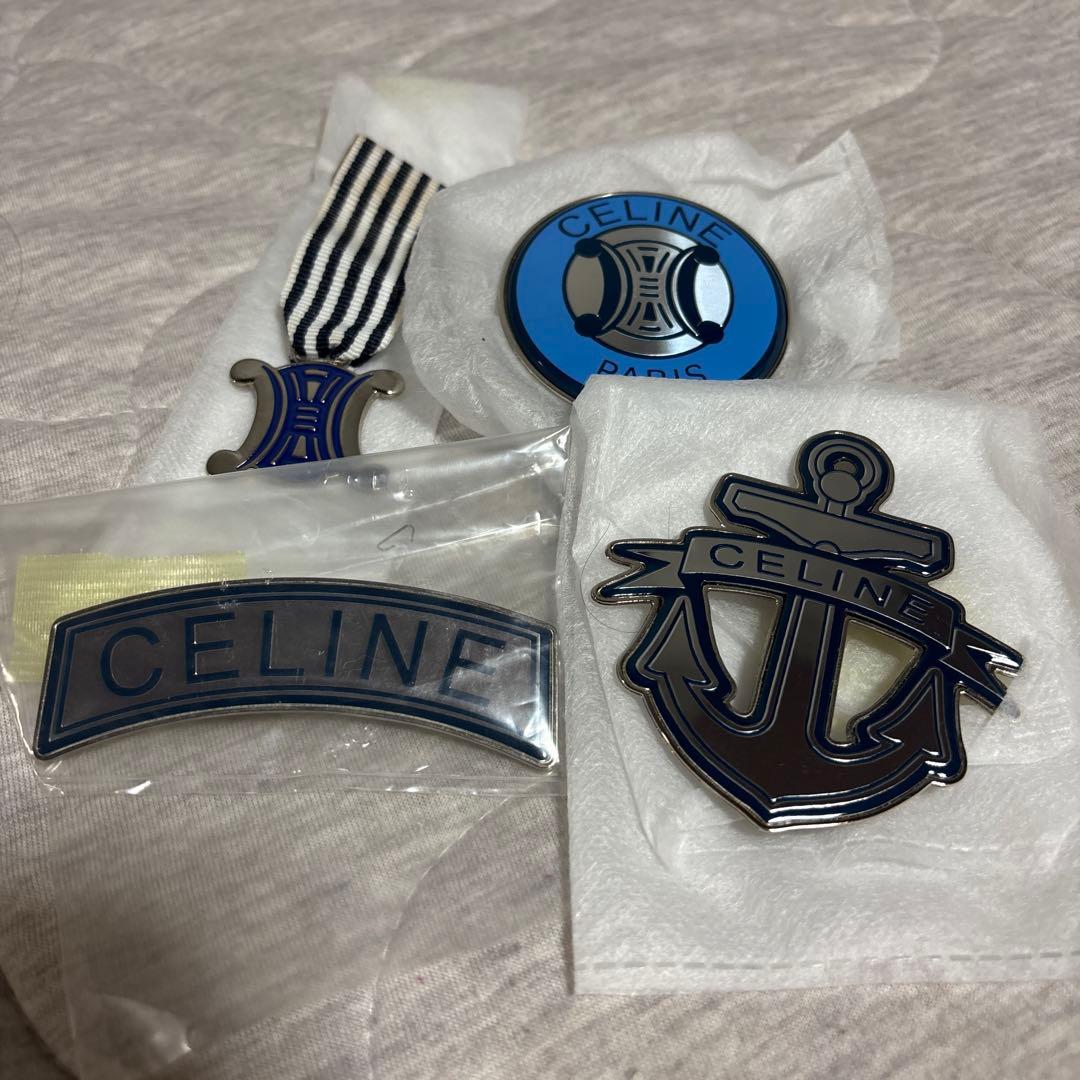 CELINE アンカー型ブローチ4点セット
