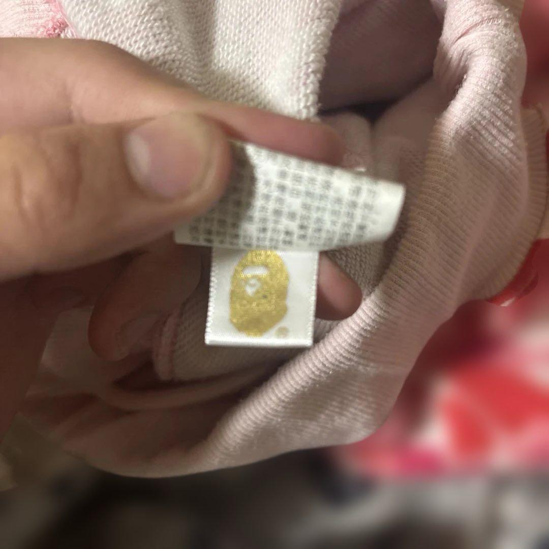 A BATHING APE BAPE シャーク ハーフパンツ 迷彩 ピンクM