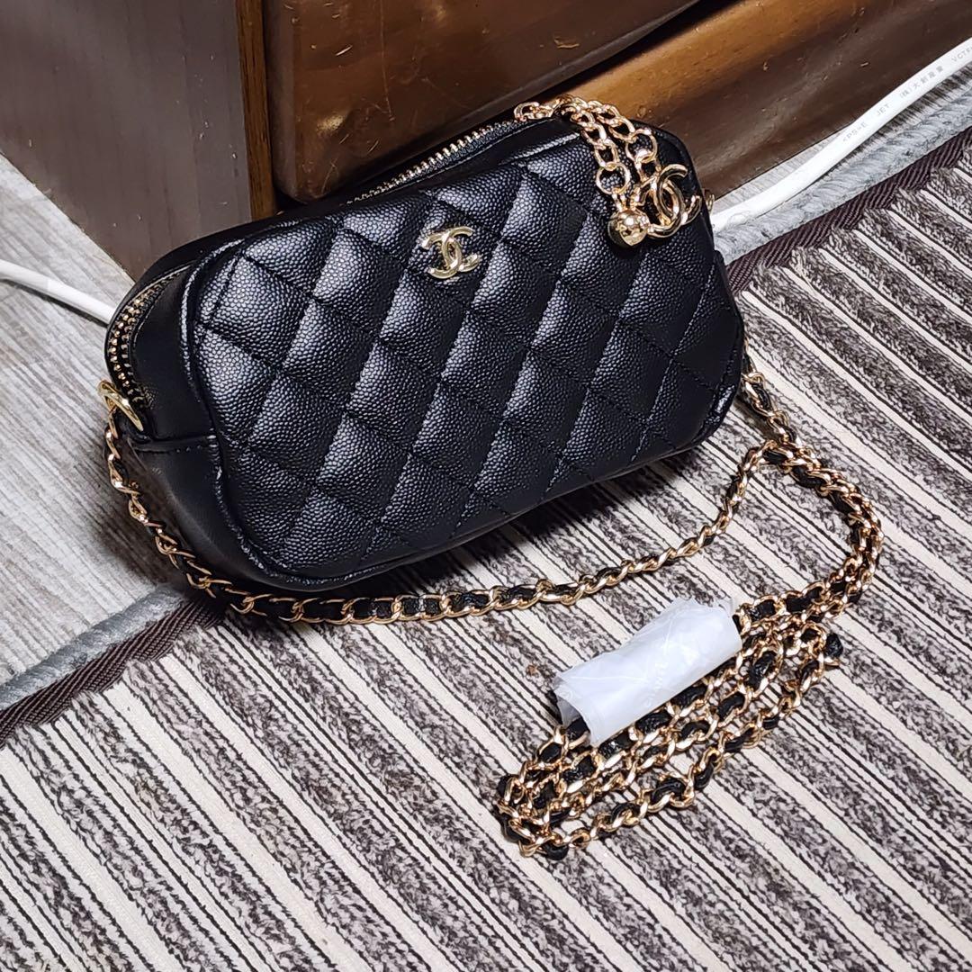 プルメリアシャネル　ショルダーバッグ　ポーチ　チェーン　ノベルティ