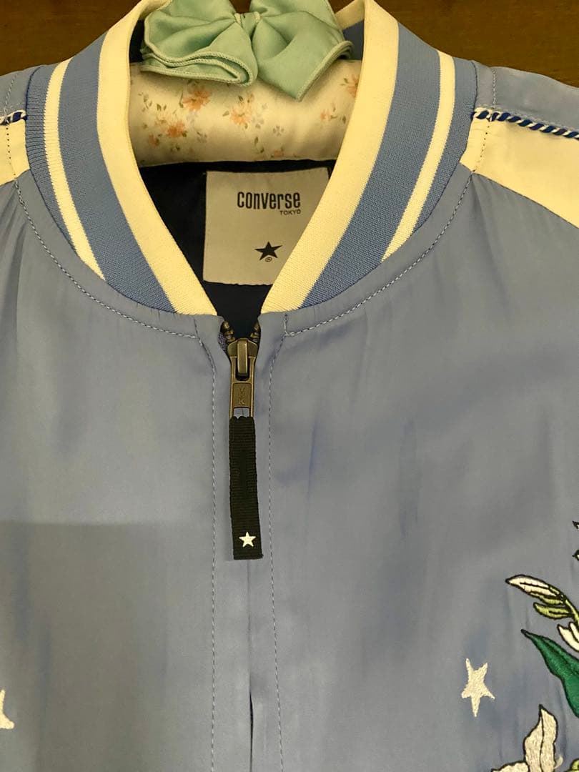 コンバーストウキョウ サテンオーバーサイズスーベニアジャケット スカジャン