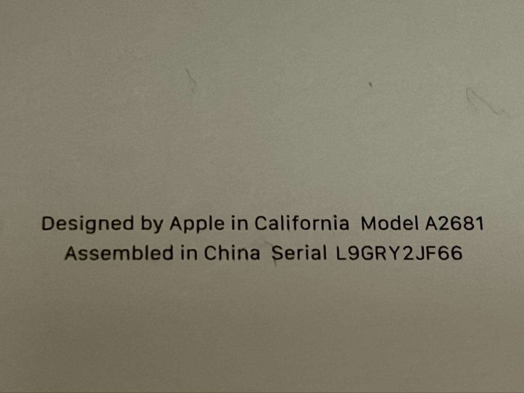 最終お値下げ　Apple MacBook Air M2 シルバーA2681