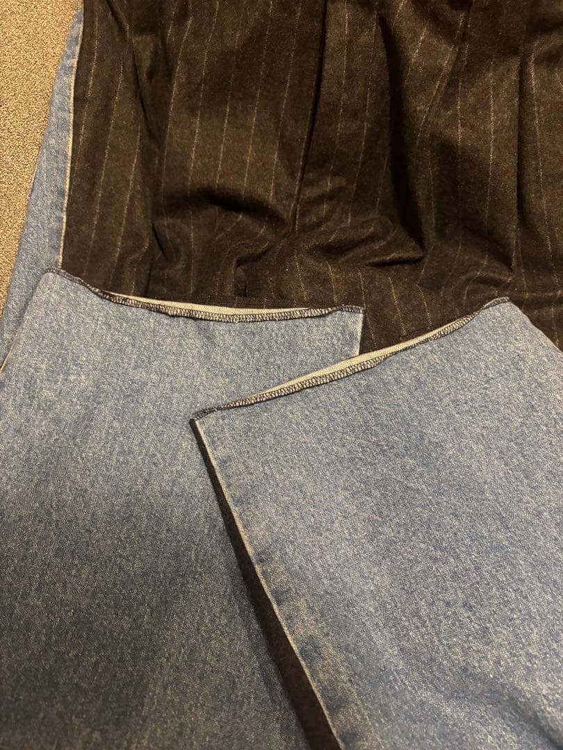 INSCRIRE / Combine Two Pants デニムドッキングパンツ