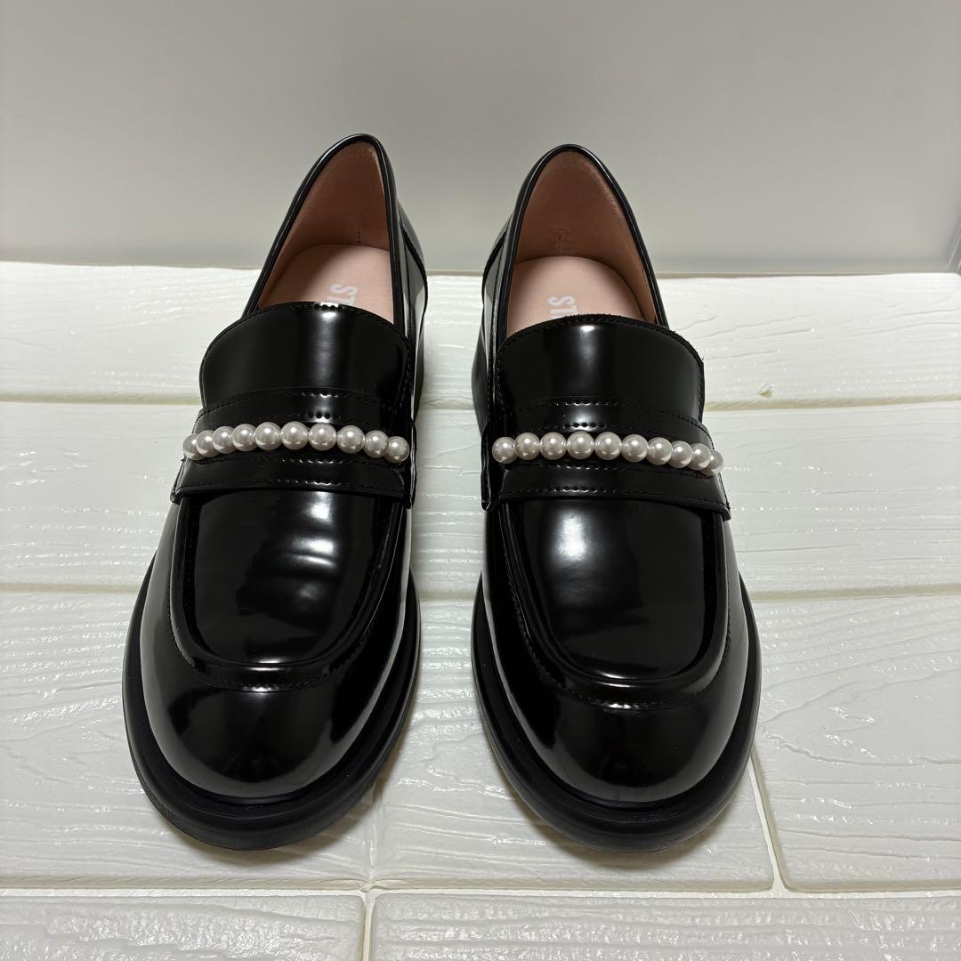 ★未使用級★STACCATO ミニマルパールローファー