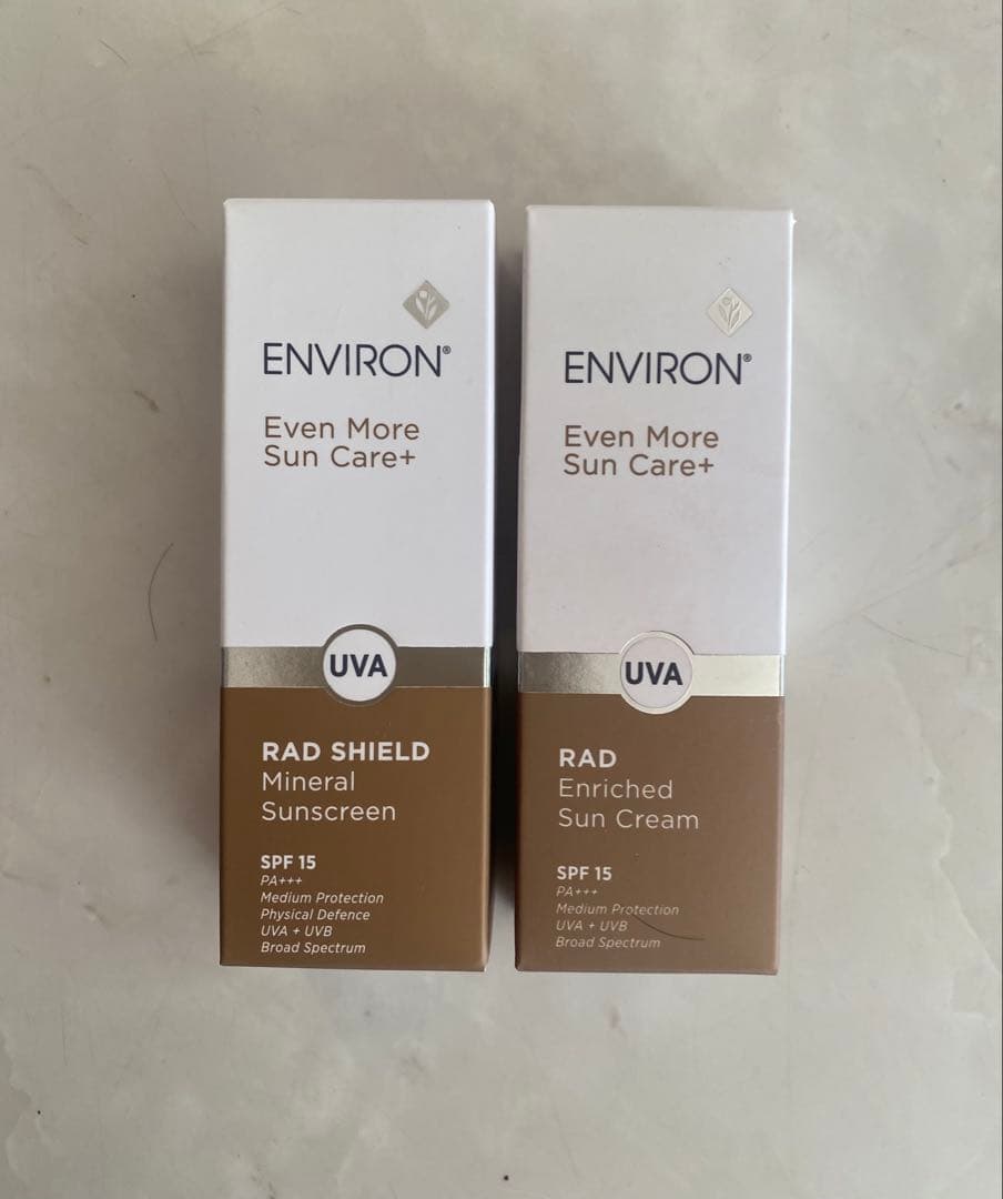 ENVIRON・エンビロン日焼け止めクリーム2点セット・新品