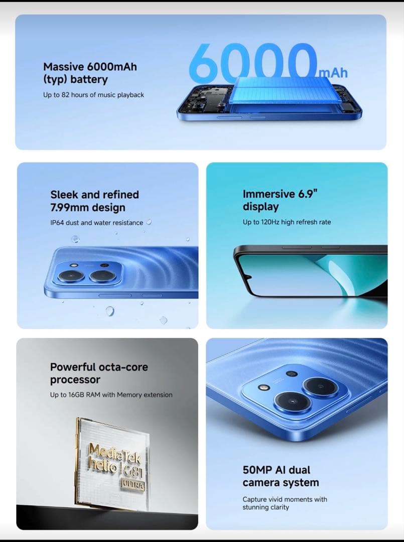 スマートフォン本体 Xiaomi Redmi 15C 8GB+256GB