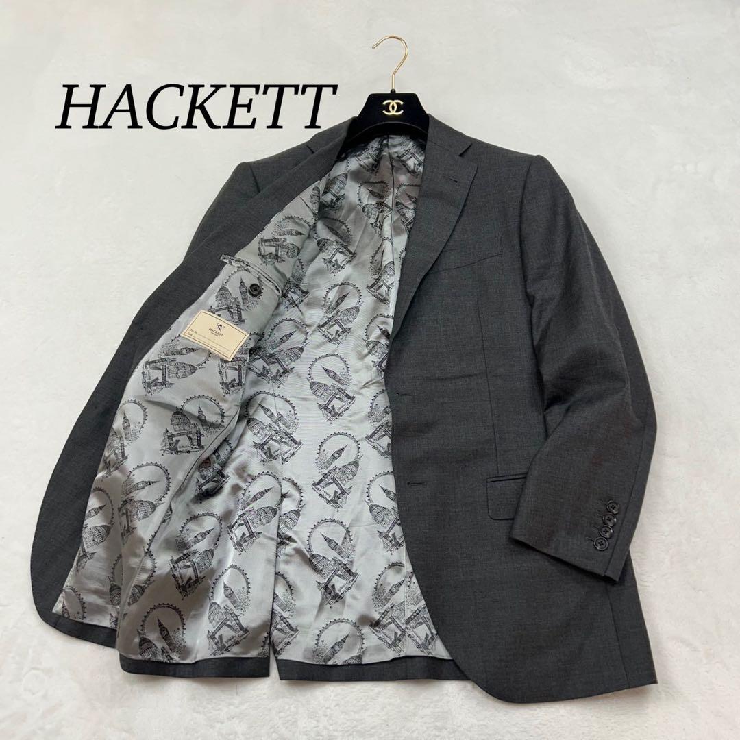 R81 美品 M ハケットロンドン グレー スーツJKT メンズ