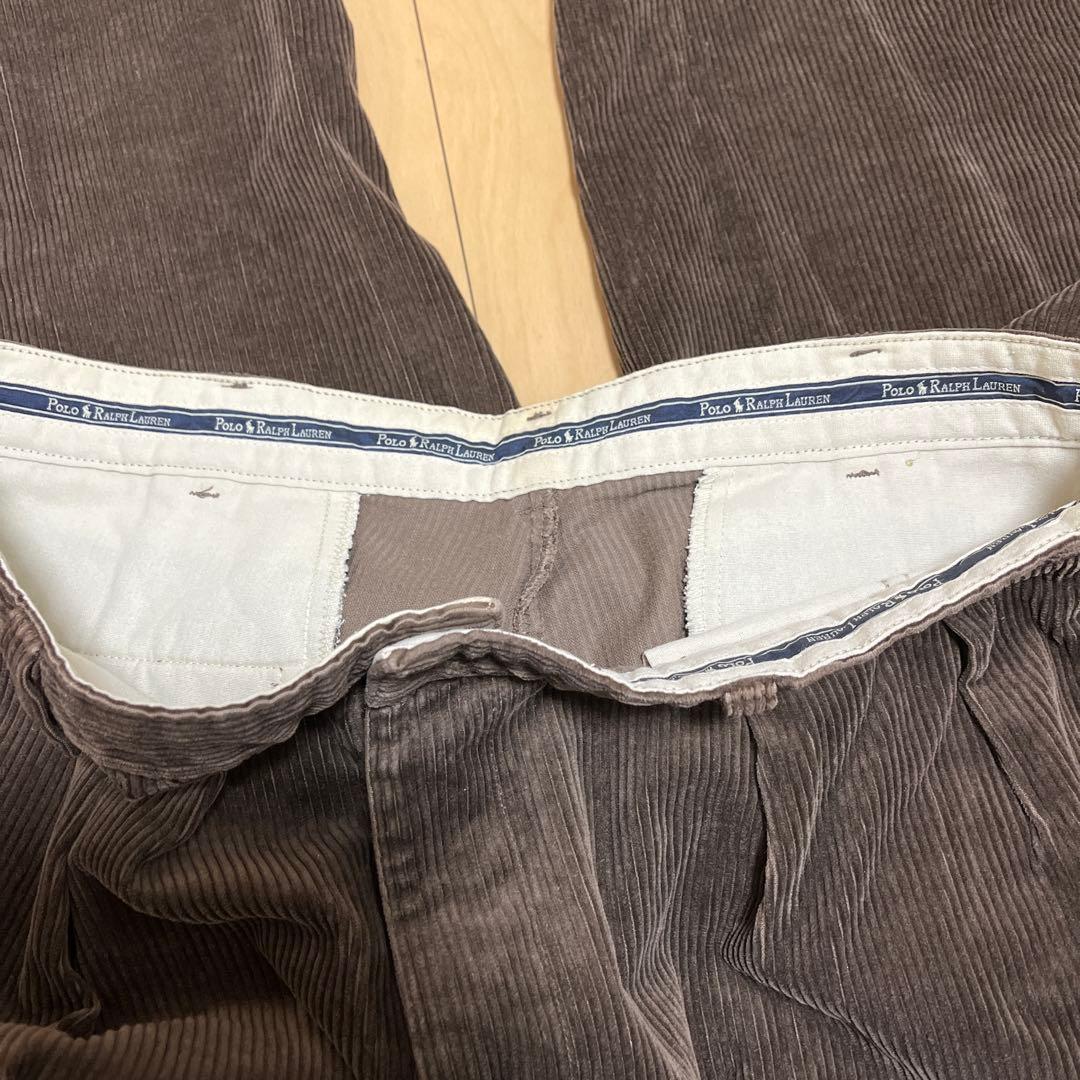 90s USA製 ラルフローレン コーデュロイANDREW PANT 36×32