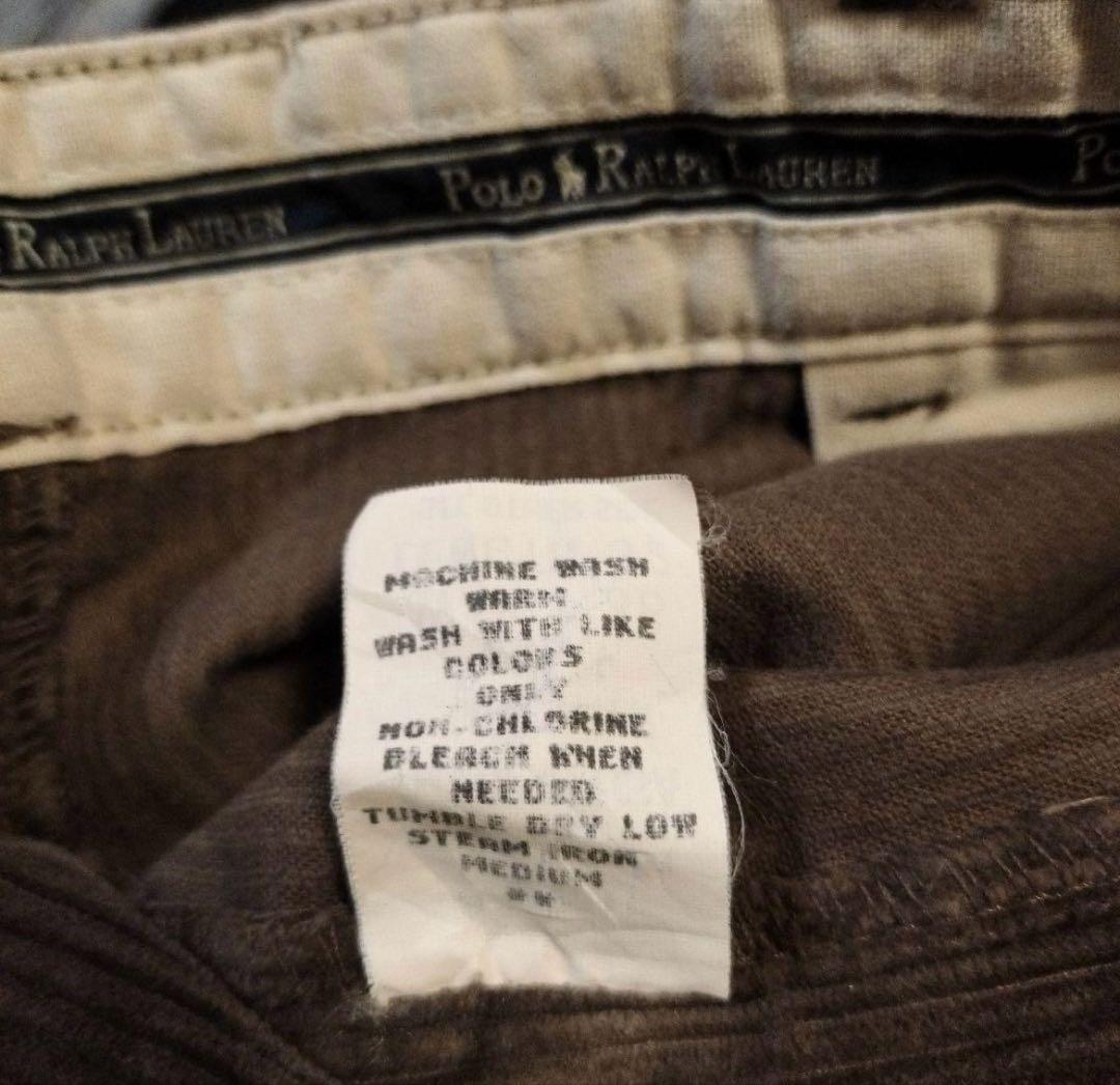 90s USA製 ラルフローレン コーデュロイANDREW PANT 36×32