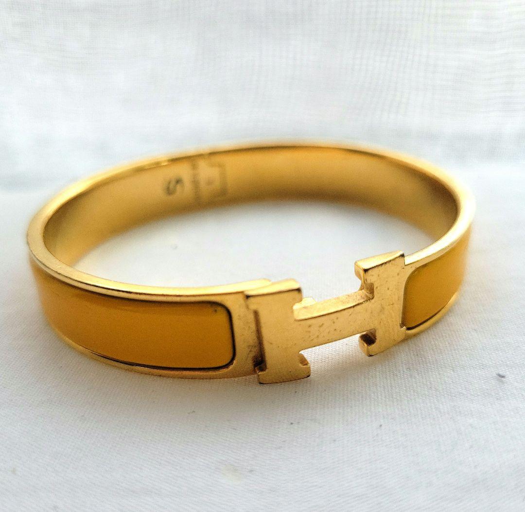 HERMES　クリックH イエローバングル