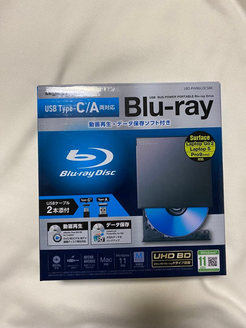 ロジテック ブルーレイドライブ LBD-PWB6U3CSBK