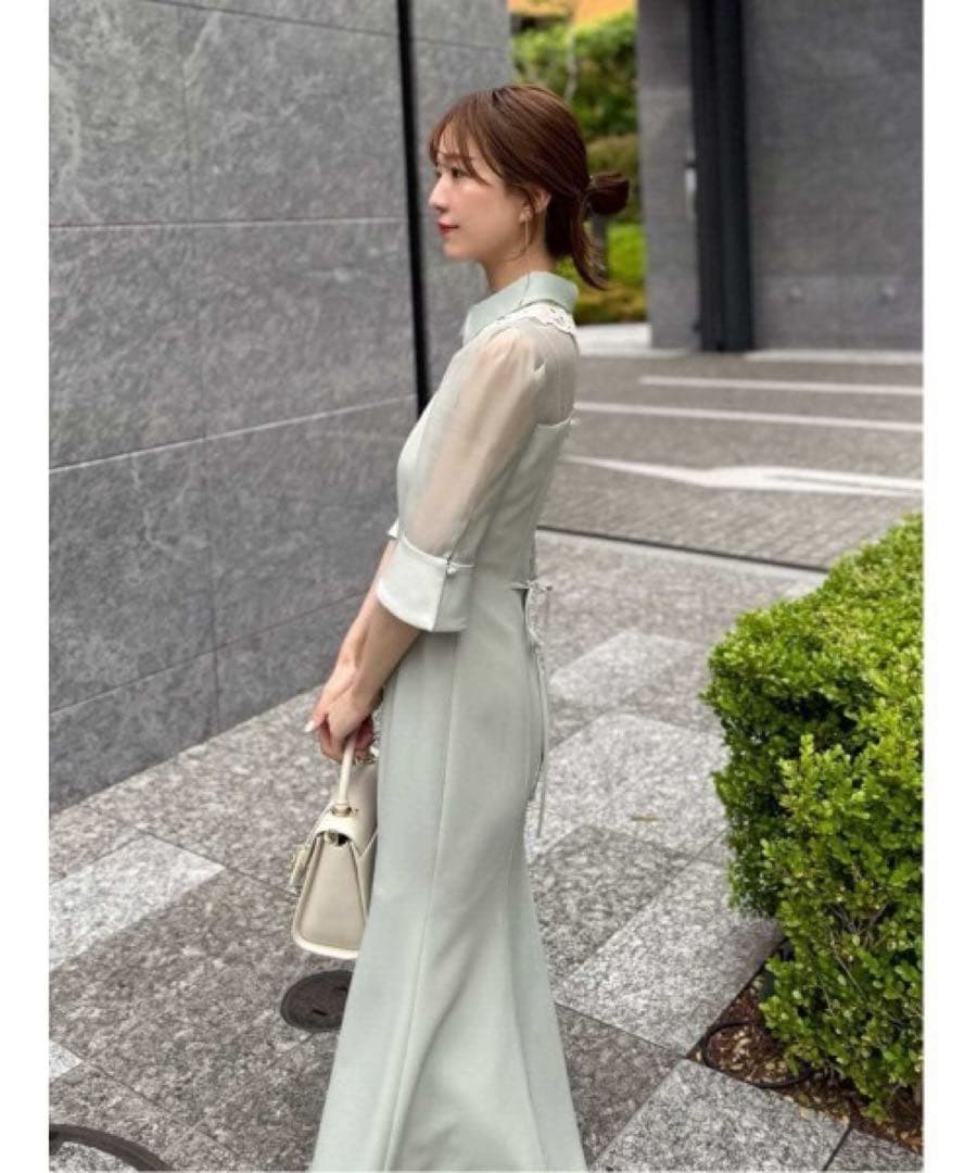 ダブルカラーマーメイドドレス