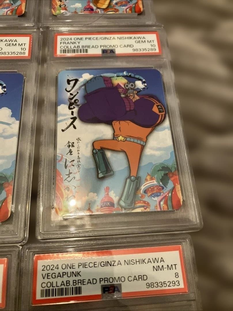 ワンピースカード x 銀座に志かわ 限定コラボカード12種類 PSA鑑定済み