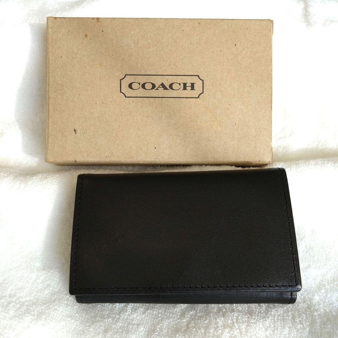 L*y様 COACH ブラック レザー キーケース 販売証明書あり