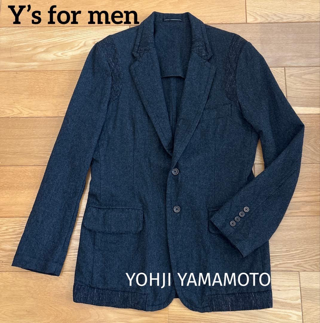 【希少】Y's for men　ウール　 2ボタン　テーラードジャケット