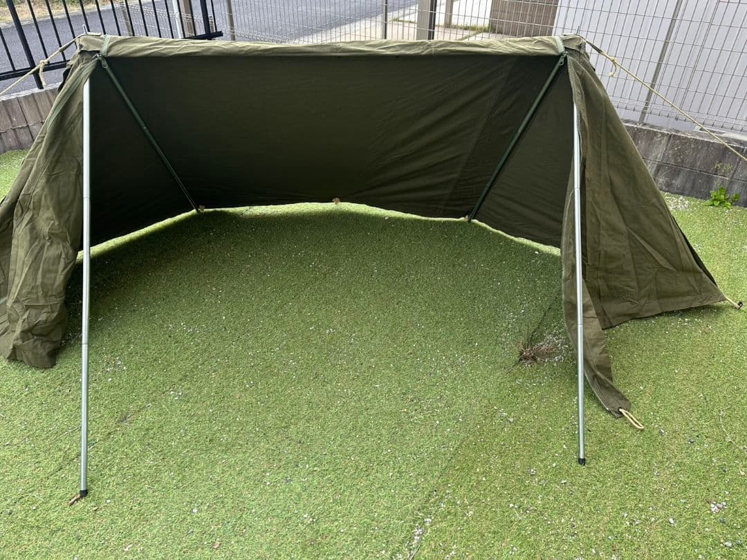 USパップテント２枚 1枚ジッパー加工済み　　軍幕
