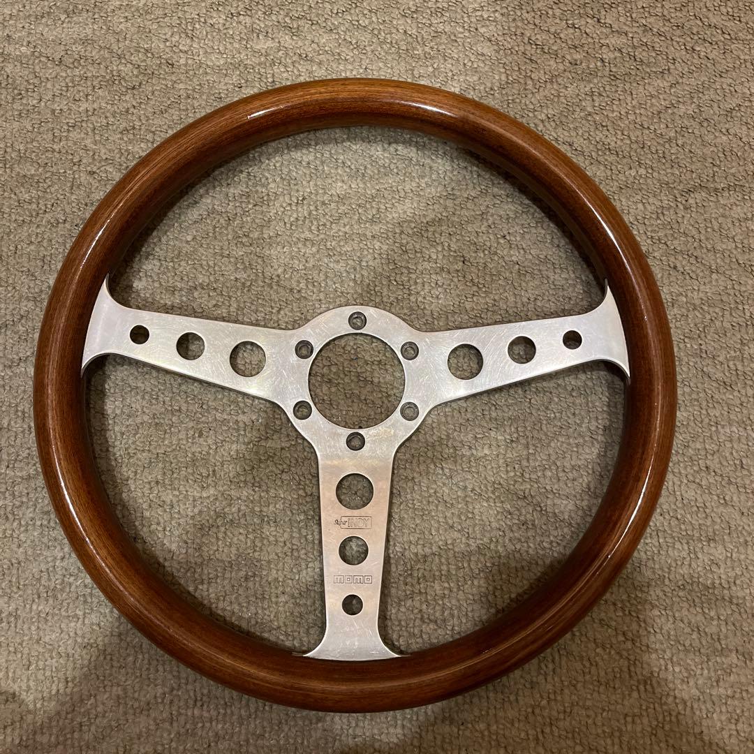 momo ウッドステアリング　superINDY 06-93 モモ ハンドル
