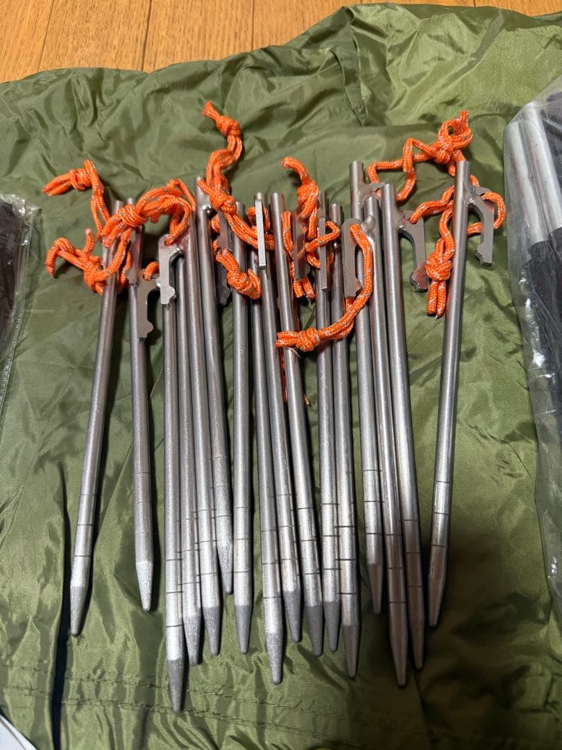 ツーリングドームlx チタンペグ　グランシートセット