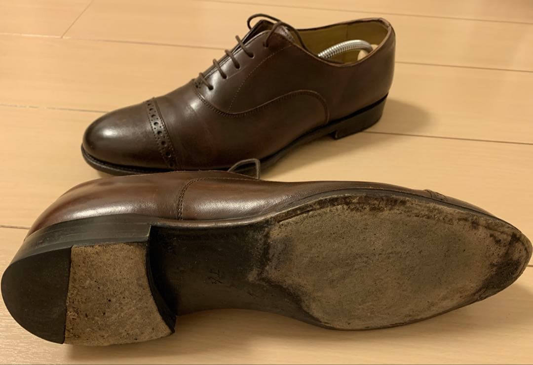 trading post ブラウンレザー ビジネスシューズ 7.5