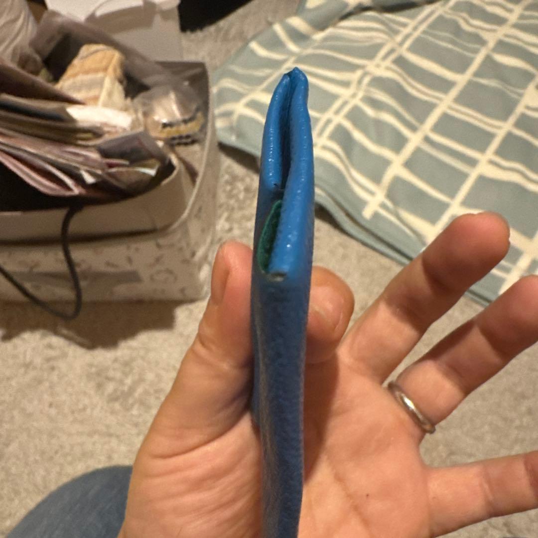 よっしーさん専用　HERMES 青いレザーケース