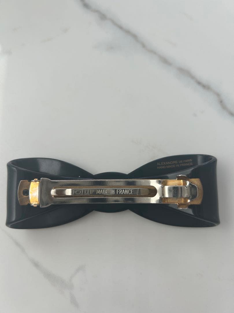 アレクサンドルドゥパリ　リボンバレッタ　ブラック
