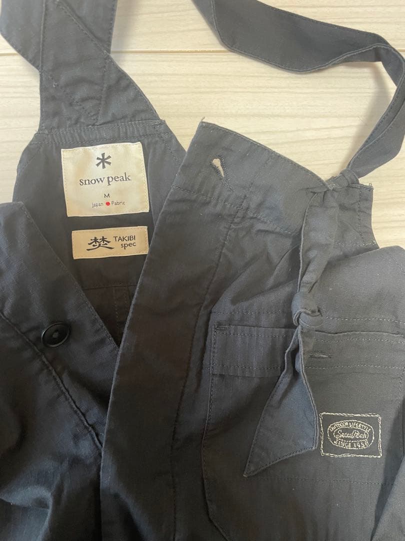  Peak 黒 オーバーオール Mサイズ