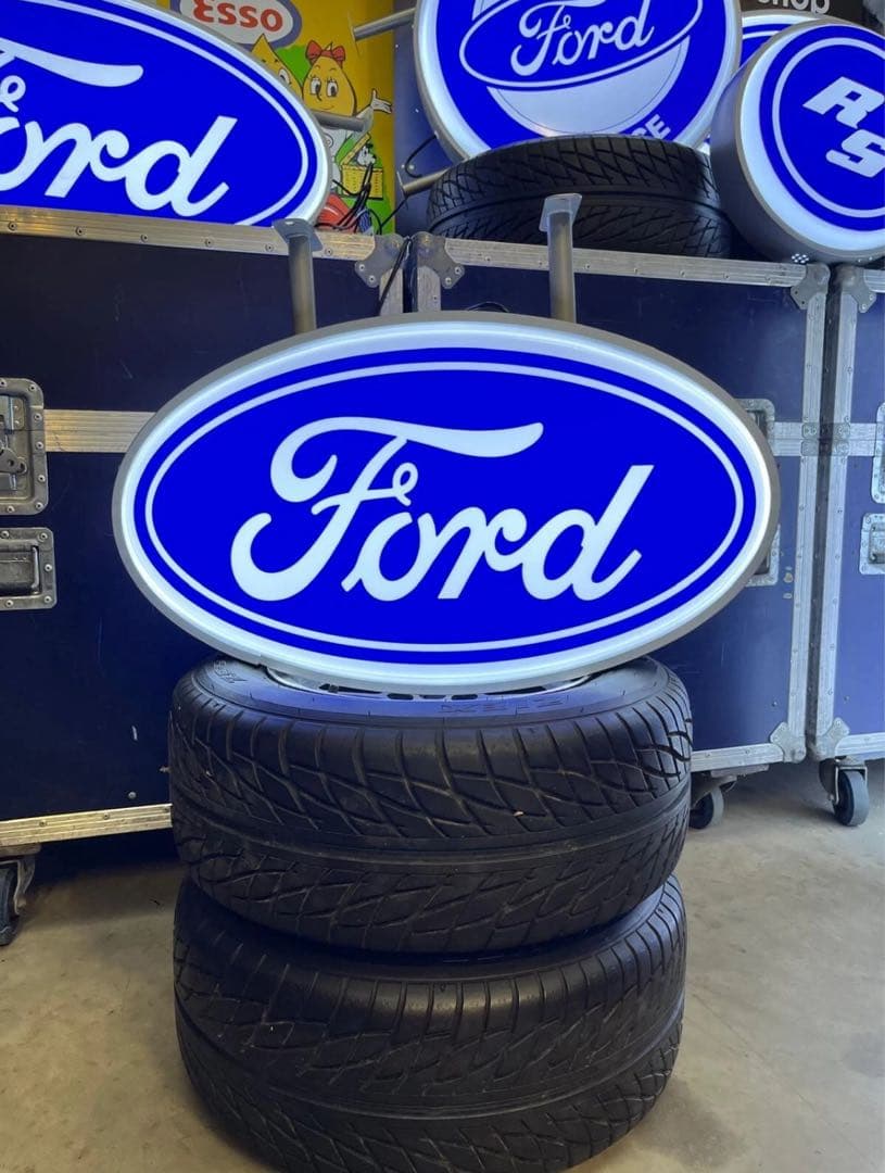 ビンテージ】レザートラッカーキャップ70's Ford アメカジ　oldjoe