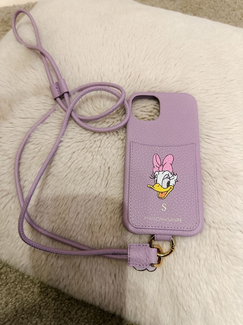 iPhone13ストラップ付きケース デイジーダック