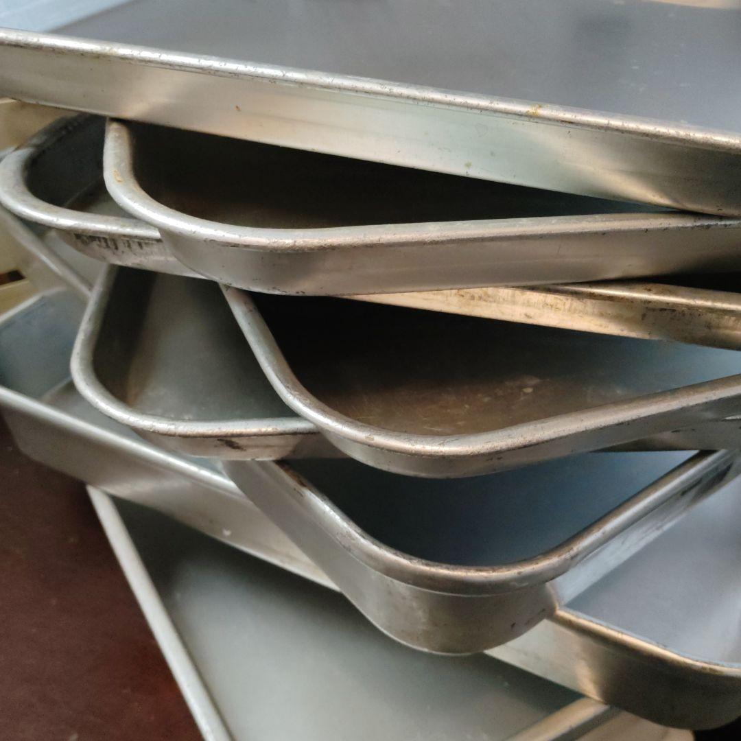 魚屋さん、肉屋さん必見！ 食品硬質アルミバット(蓋付き)+蓋２枚