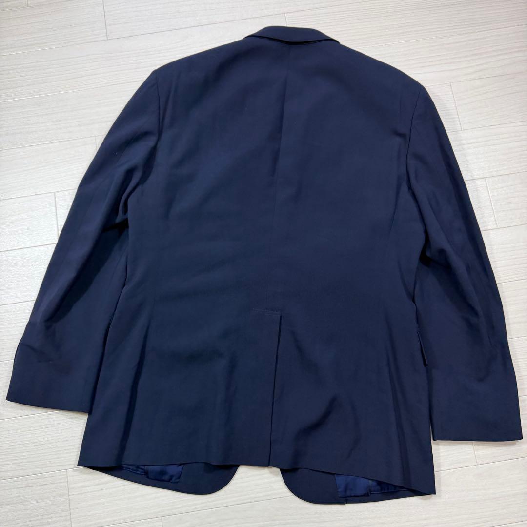 極美品 J.PRESS 紺ブレ 刻印銀ボタン 段返り ウール キュプラ M