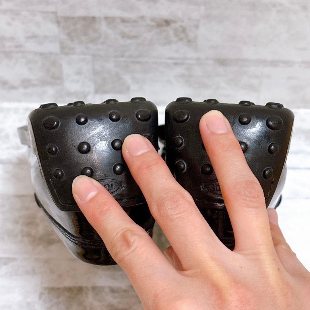 極美品✨TODS トッズ ゴンミーニ パテントレザー ローファー 箱付 25cm