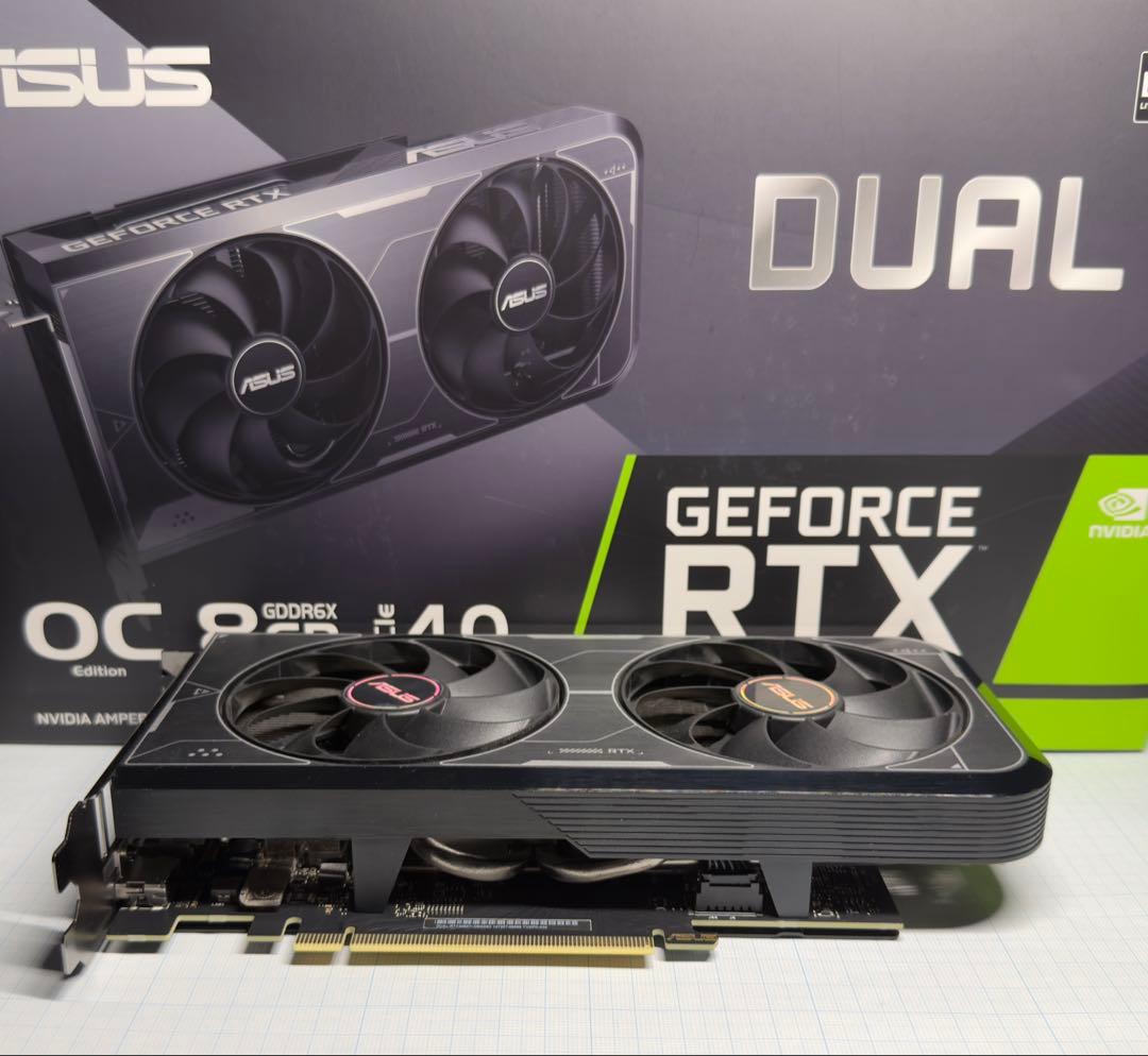 ASUS Dual RTX 3060 Ti OC 8GB GDDR6X 【中古】