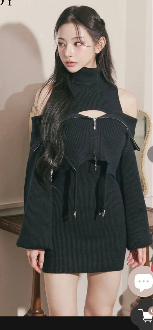 randy ガーターニットアンサンブル