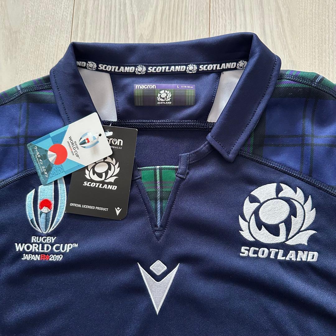 マクロン　スコットランド代表　ラグビージャージ　　W杯　2019年　Lサイズ