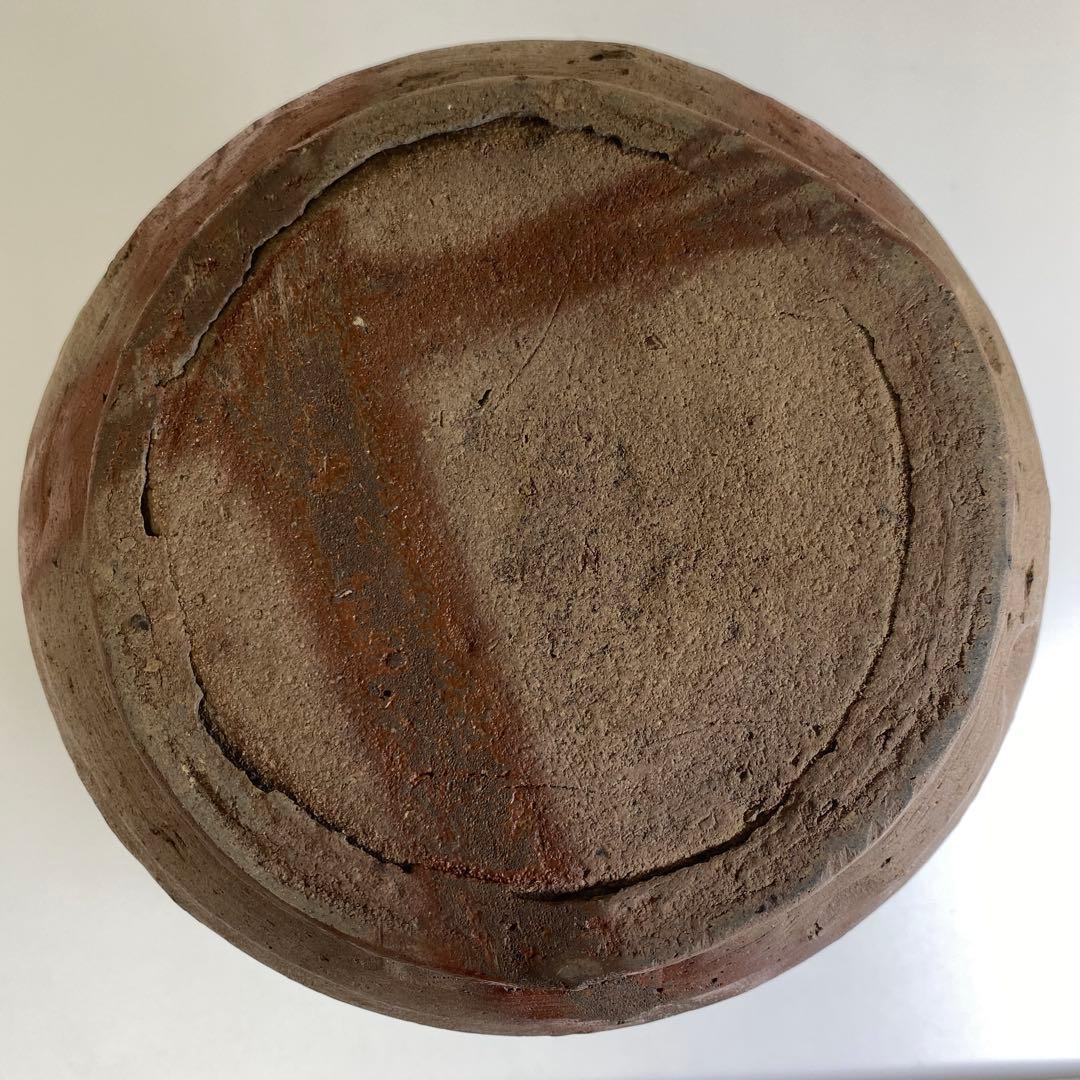 桃山時代 桂又三郎 極〆 古備前 火襷水指 高さ15.5cm 東岩7-0903①