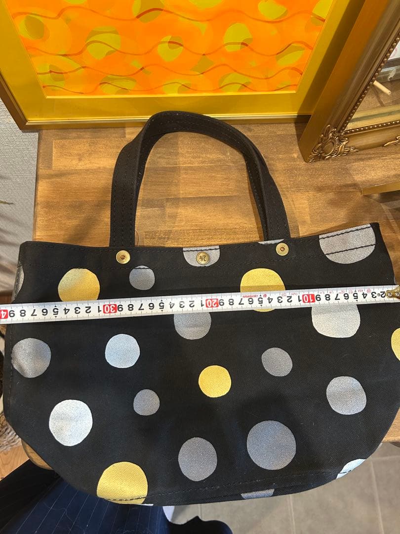 一澤信三郎帆布（京都）ドット柄トートバッグ