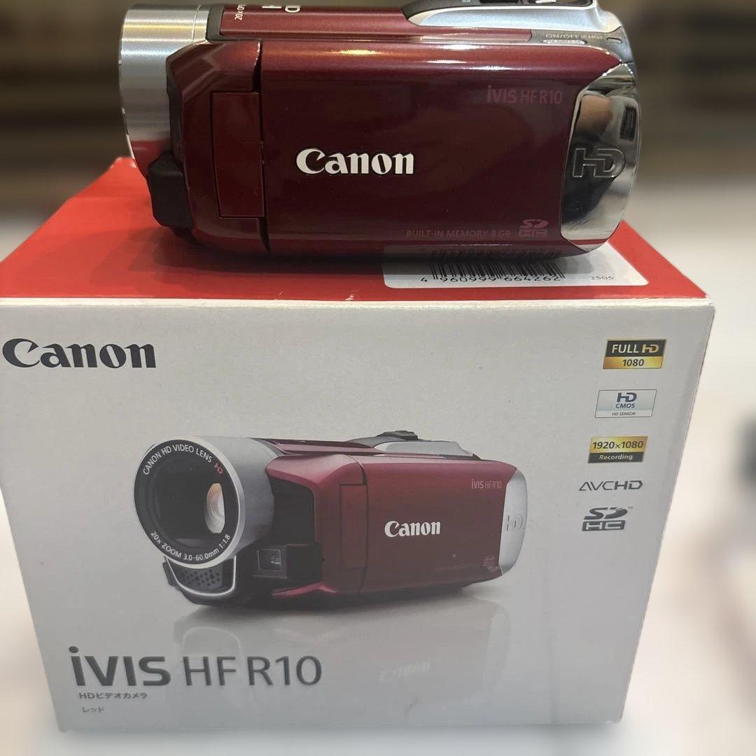 【Canon iVIS HF R10】付属品全て有り、持ち運びポーチ、三脚付き