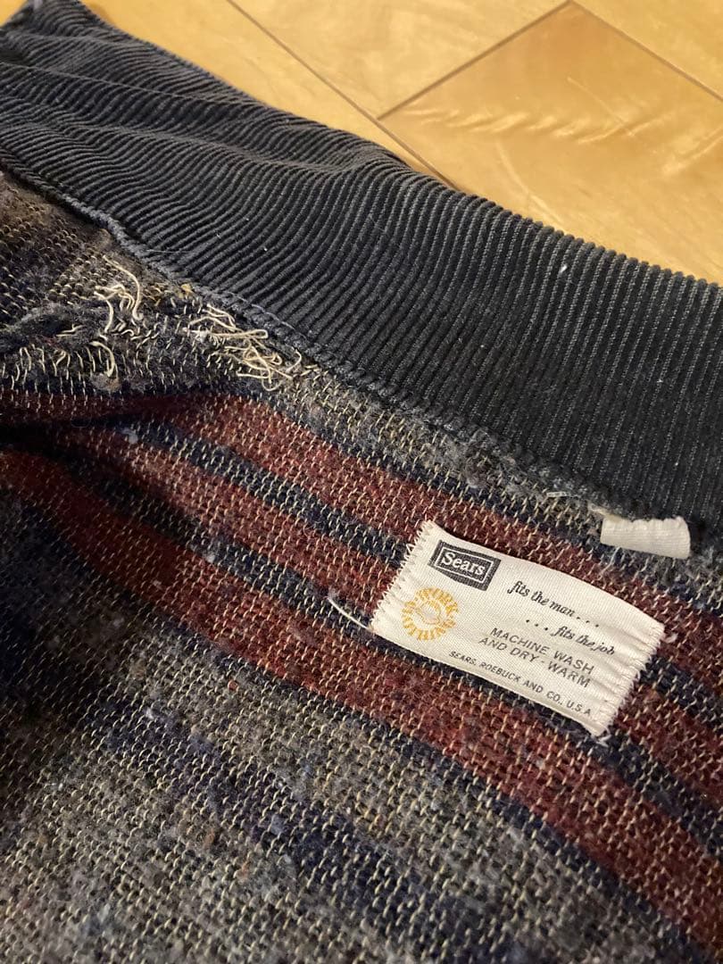 60s シアーズ　デニム　カバーオール ブランケット　ビンテージ　雰囲気系