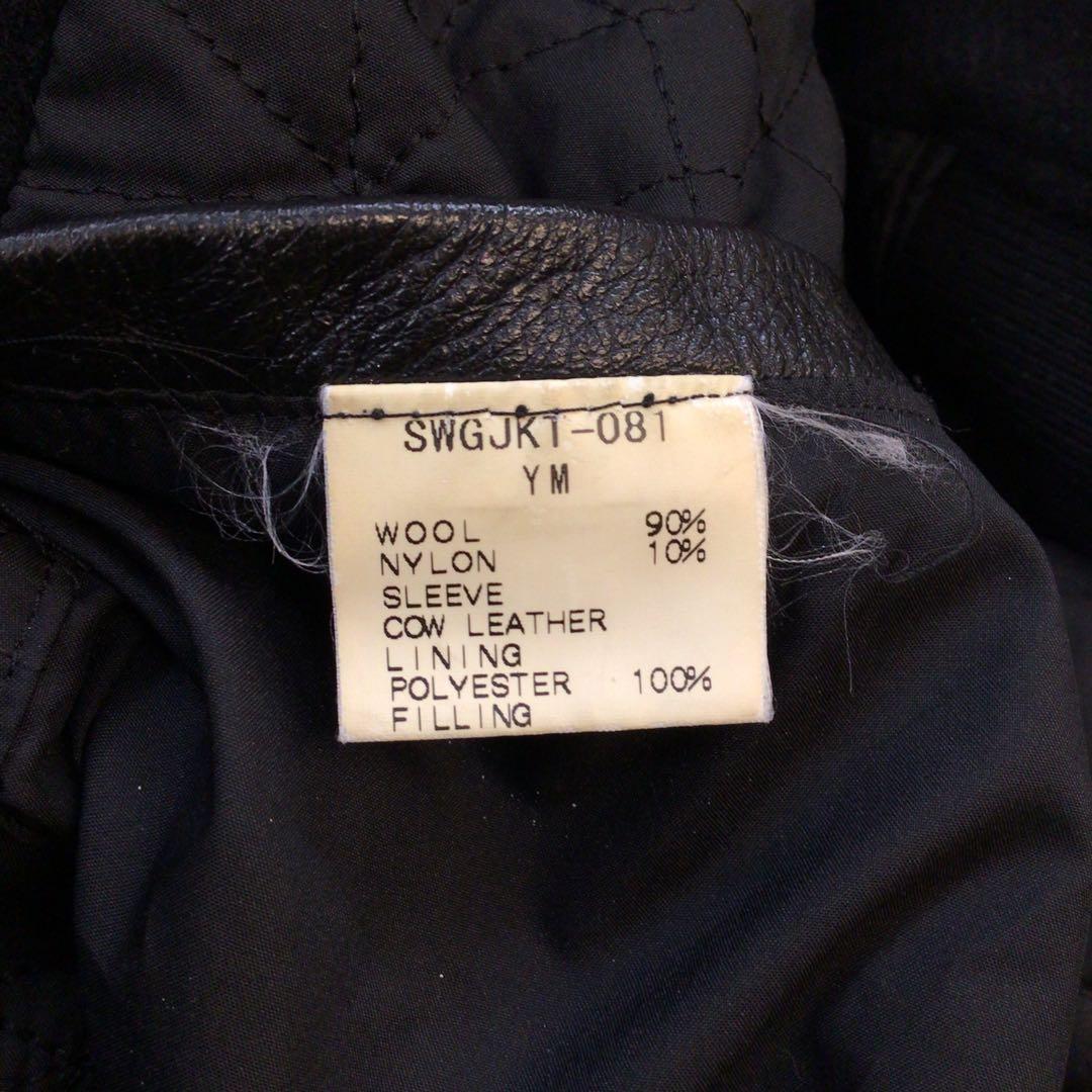 Swagger スタジャン ブラック レザー ジャケット 68-0119-1-B