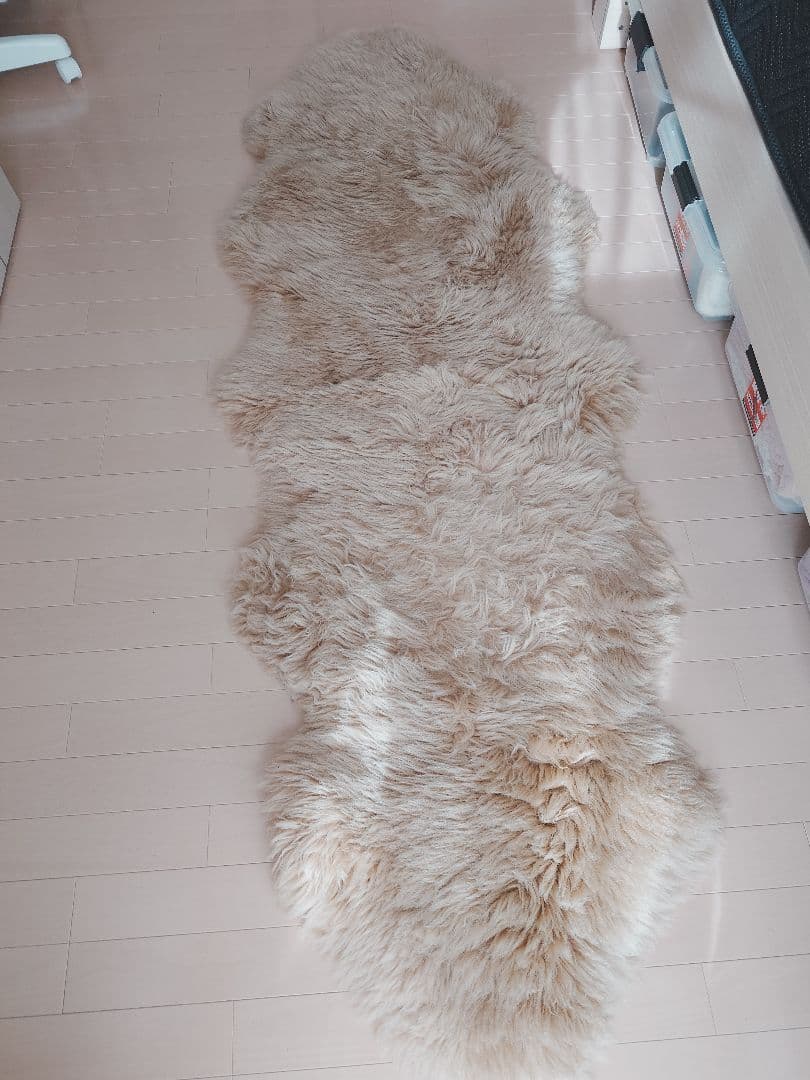 ムートンラグ　ムートンフリース　2匹