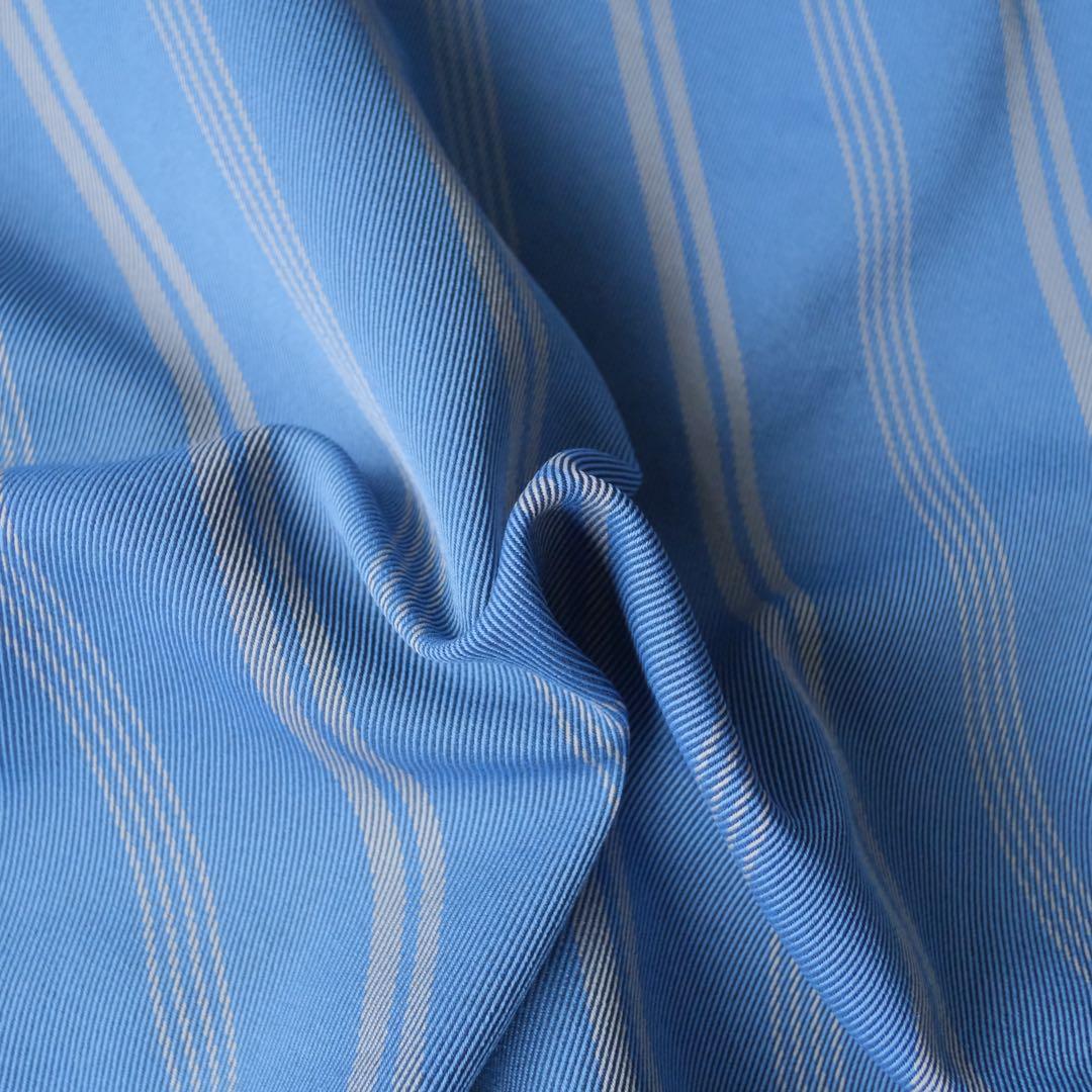 AKI NAGAI ノーカラー ストライプ 切替 ジャケット 日本製