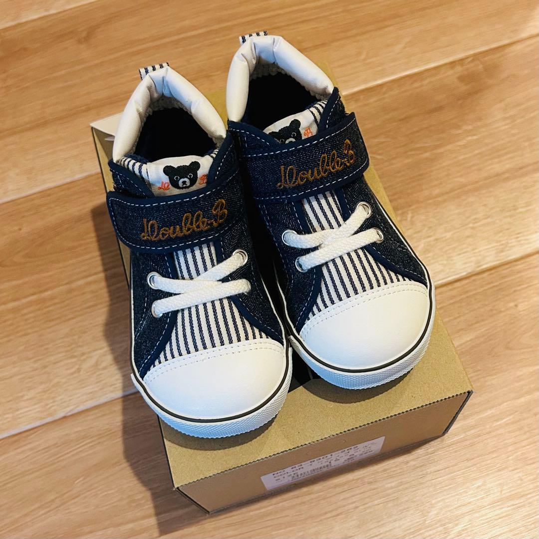 ミキハウス　ダブルビー　スニーカー　靴　15.5cm 日本製