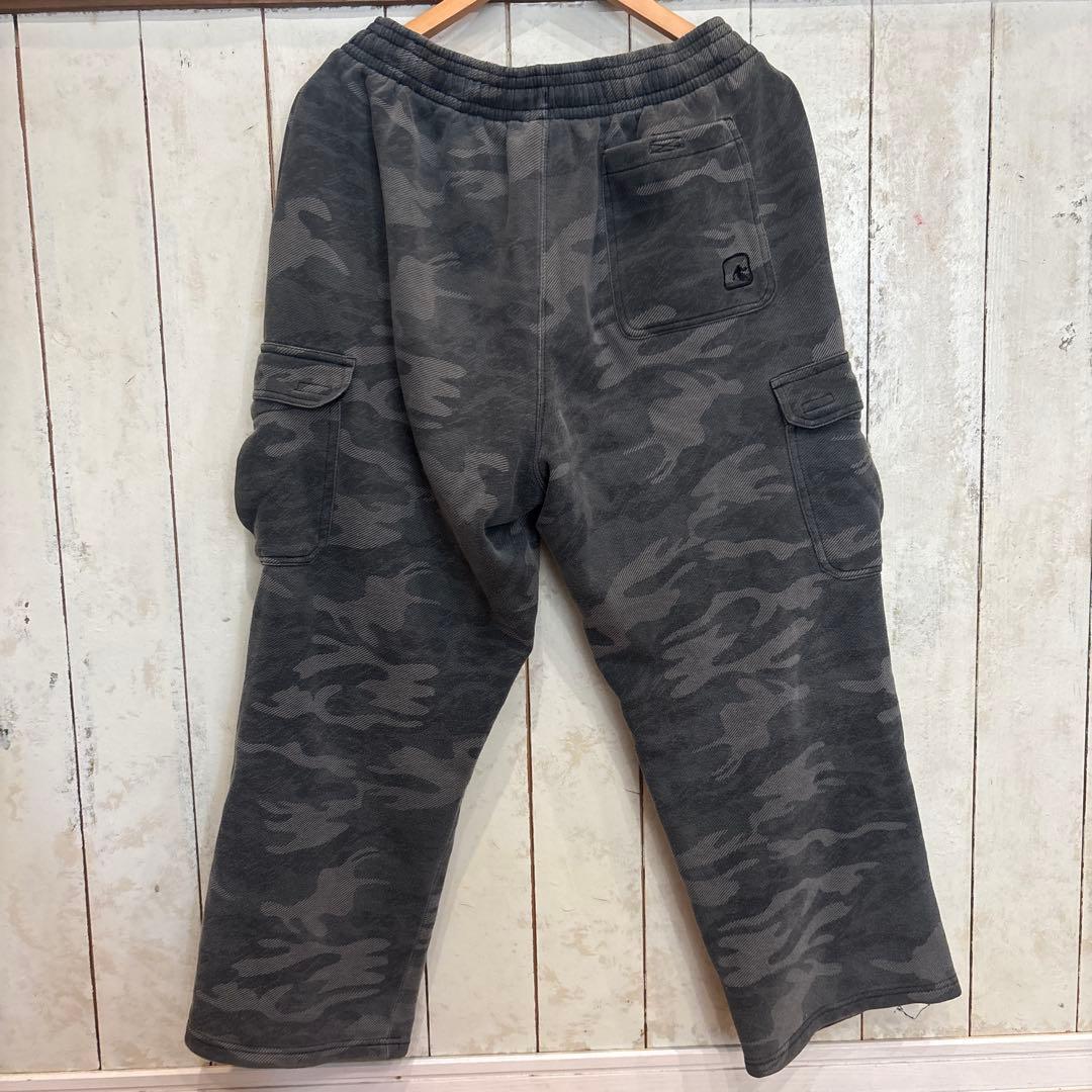 AND1 スウェット カーゴパンツ NBA ストレート迷彩ロゴ刺繍90s