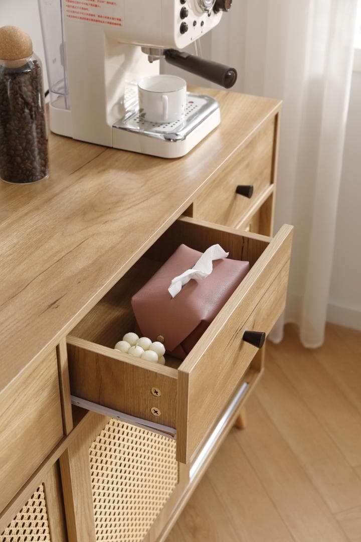 【お得SALE】北欧 木目調キャビネット サイドボード　リビング　NATURAL