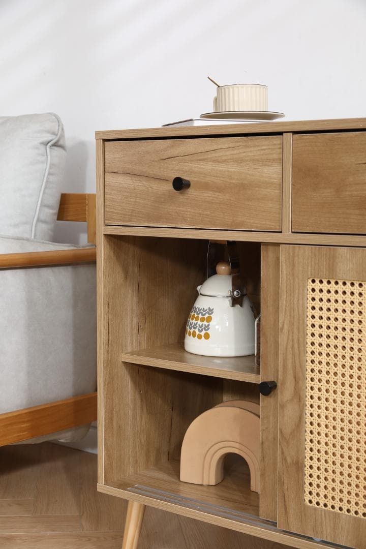 【お得SALE】北欧 木目調キャビネット サイドボード　リビング　NATURAL