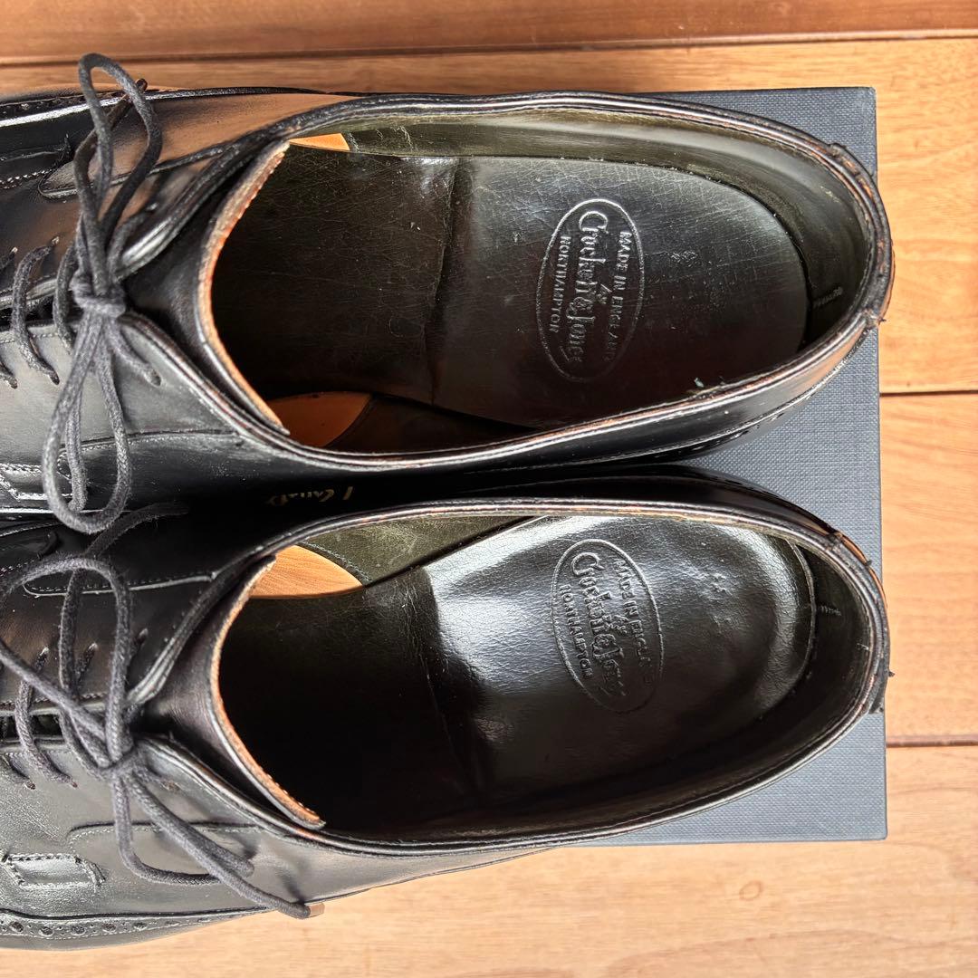 ポールスミス別注クロケット&ジョーンズ　7E 外羽　ブラック