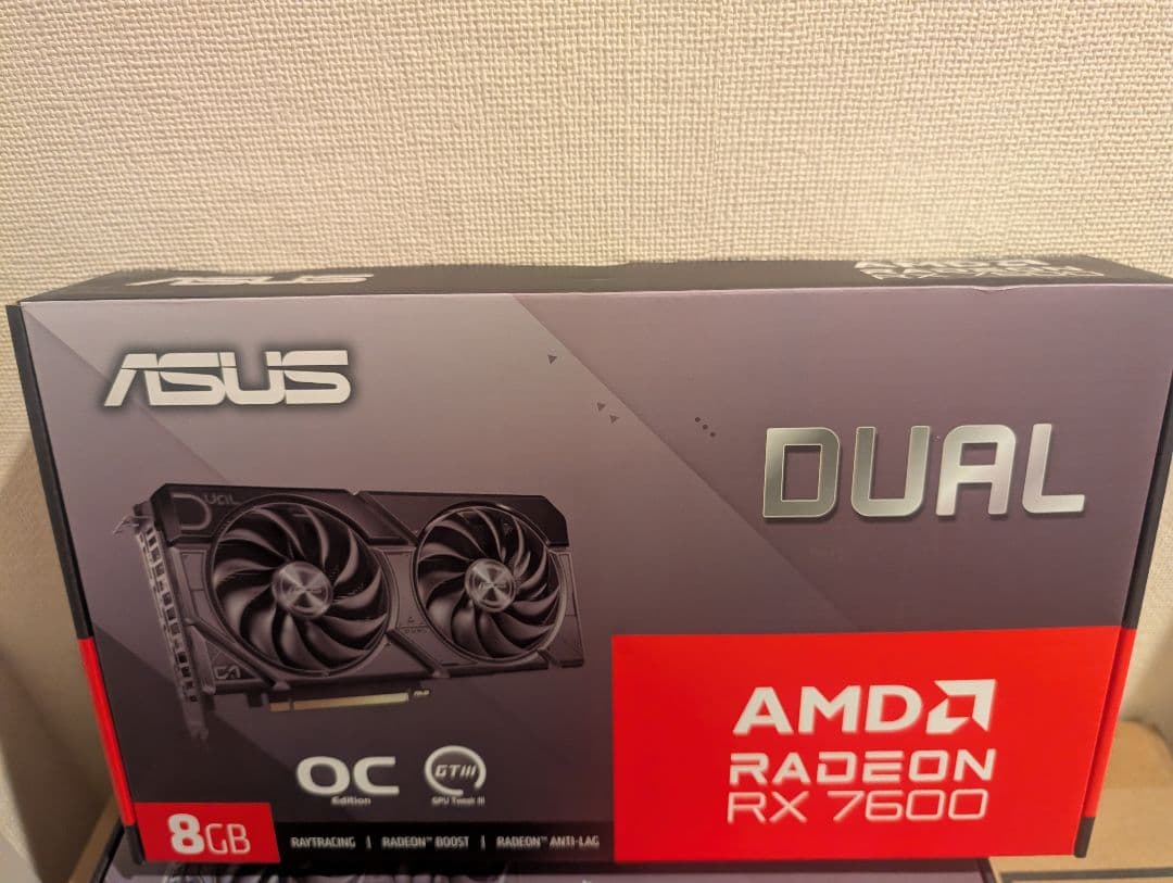 【新品未使用】ASUS Radeon RX 7600 8g